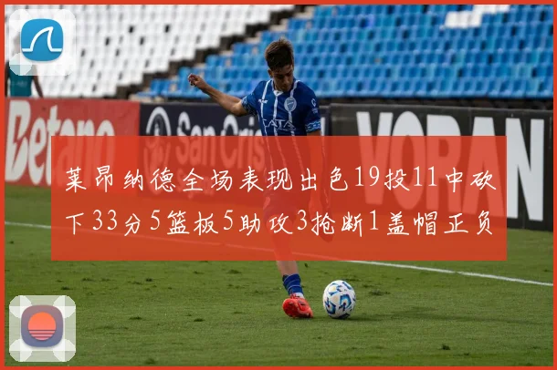 莱昂纳德全场表现出色19投11中砍下33分5篮板5助攻3抢断1盖帽正负值高达31